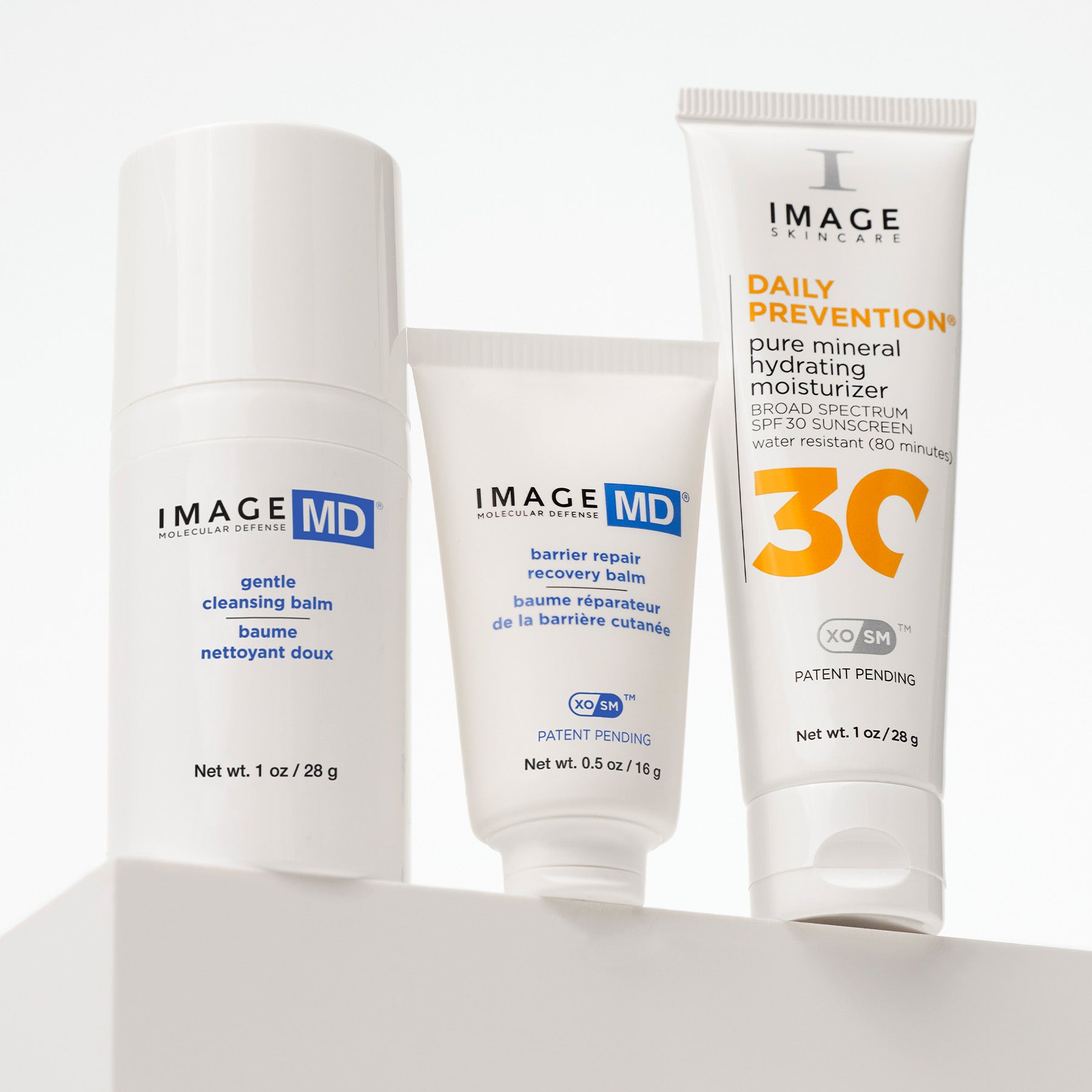 Three skincare products from the brand 'IMAGE' on a white background
