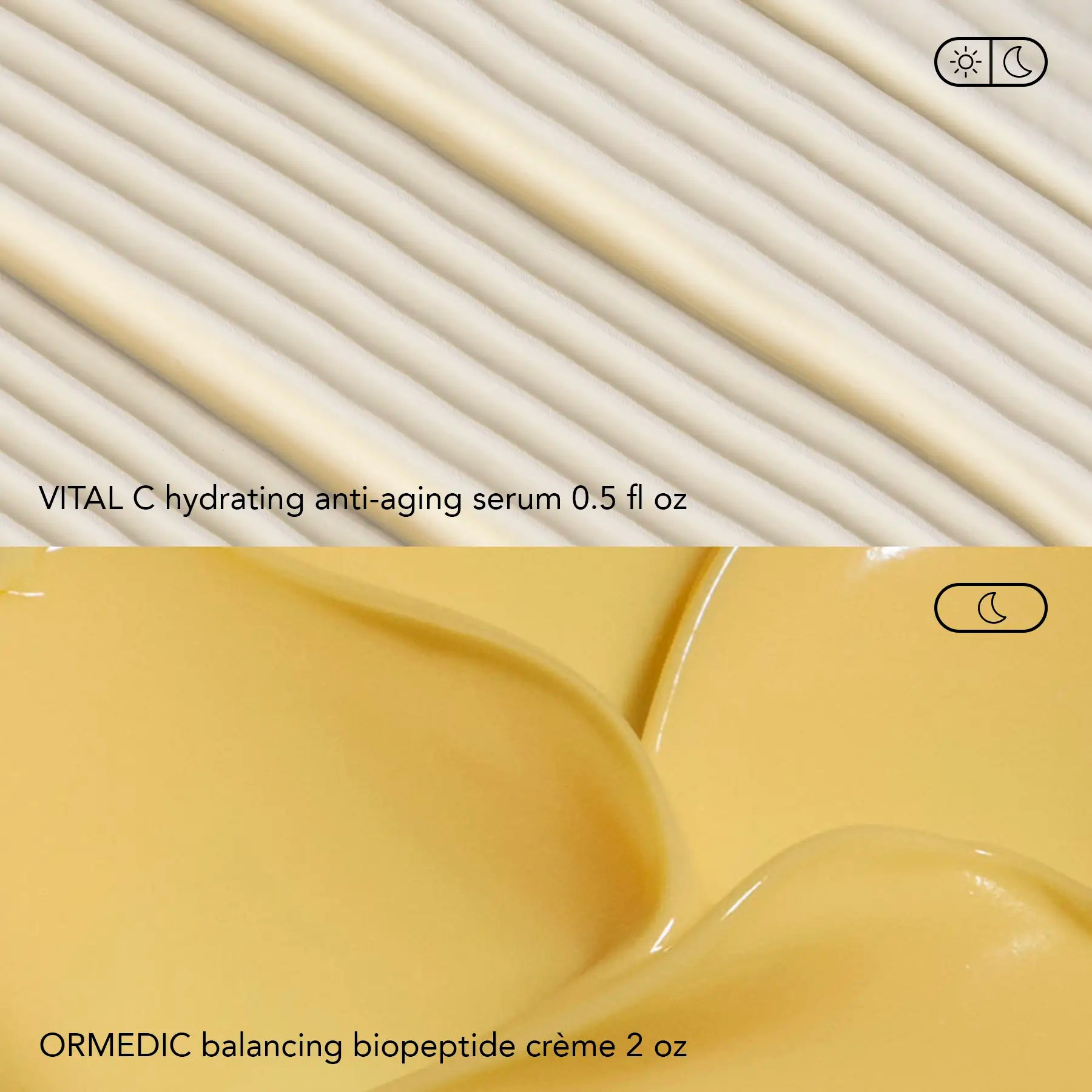 texture shot of both products