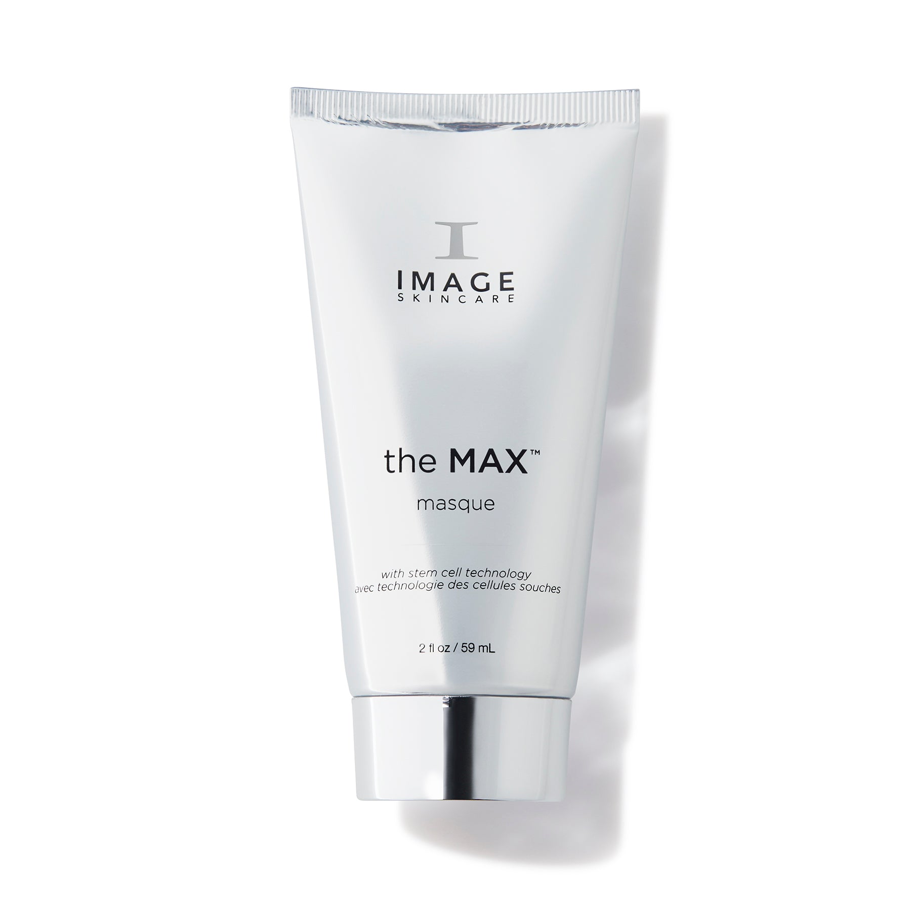 A tube of IMAGE the MAX masque facial product against a white background.