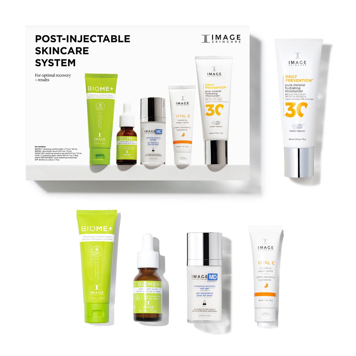 Post-injectable skincare system