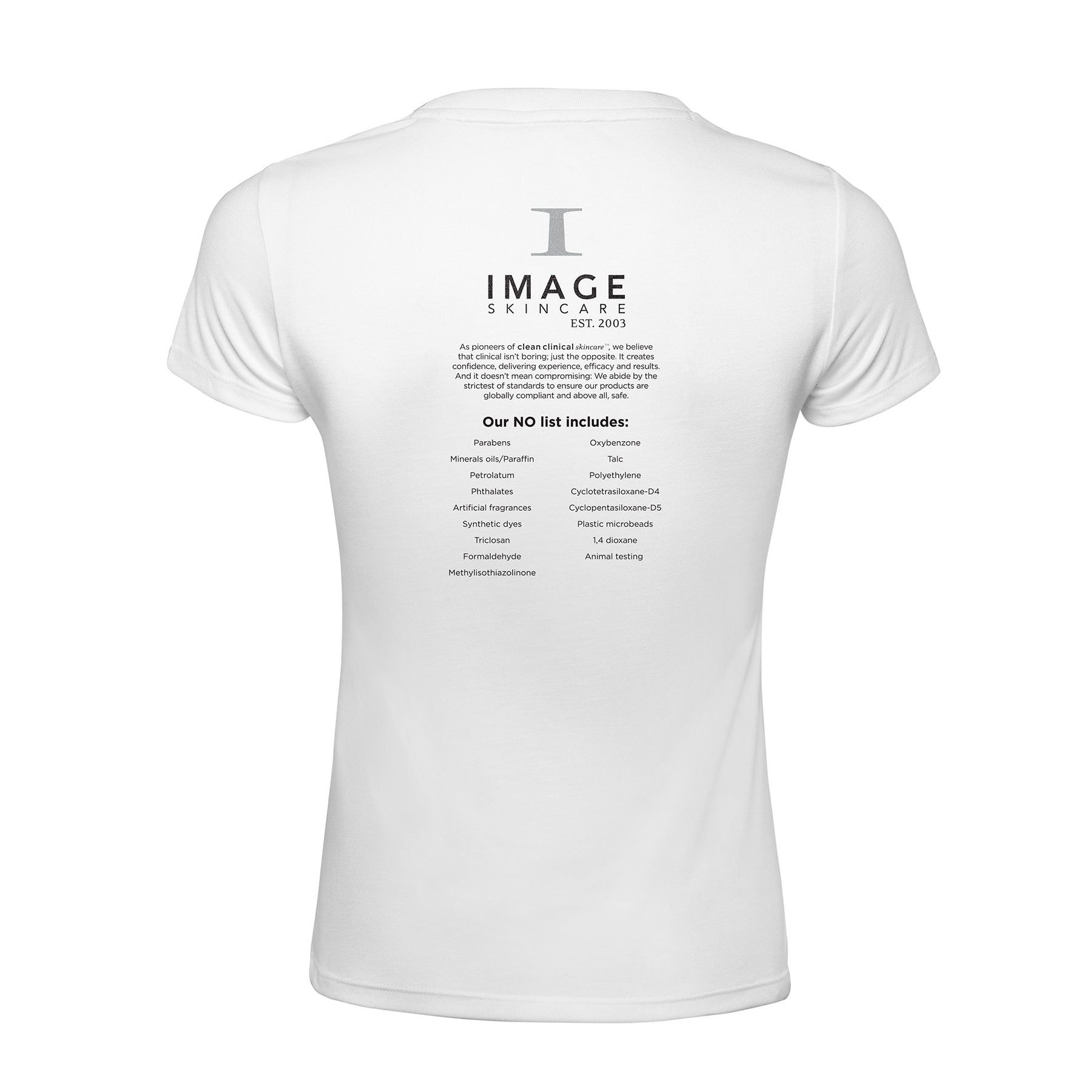 Clean Clinical Shirt - Size L, White, round neck